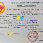 chứng chỉ nghiệp vụ hướng dẫn viên du lịch nội địa