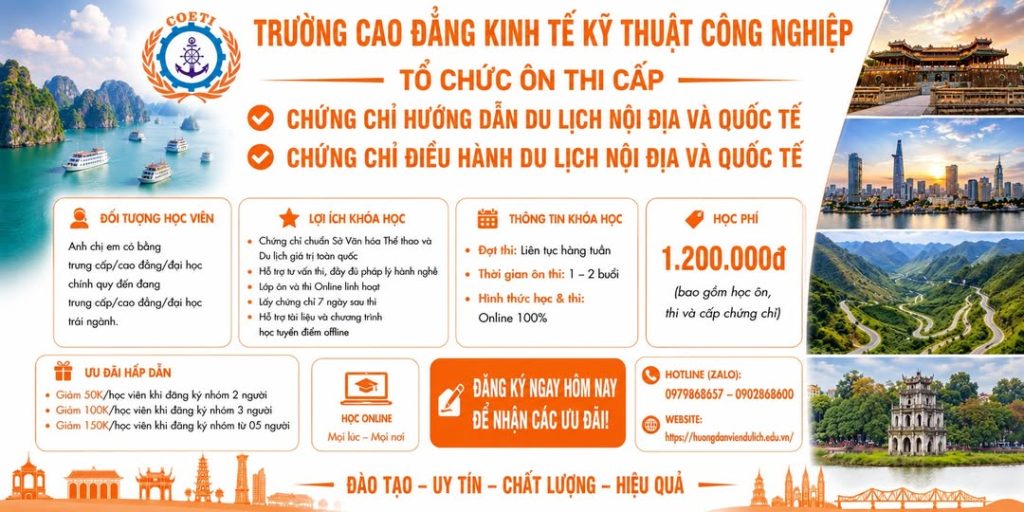 ôn thi chứng chỉ du lịch